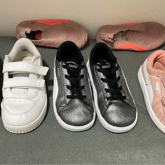 Pumas and carters toddler tennis shoes 10 - Lot of 4 Pairs - Picture 2 of 6